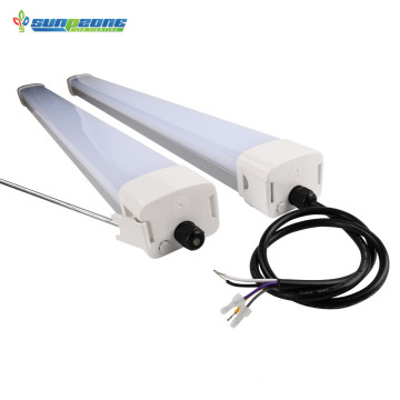 USA warehouse shipment PC Cover Aluminum Housing Tunnels Airports 60w Tri-proof LED Light